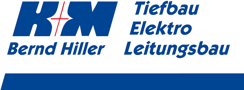 Logo K+M Bernd Hiller Tiefbau Elektro Leitungsbau